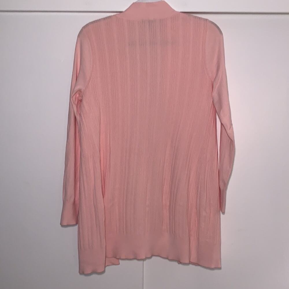 Talbots pink duster sweater - Picture 4 of 12